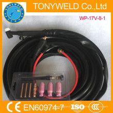 Soldadura de gas de argón weldcraft tig antorcha WP-17V gas y cable 8M todo